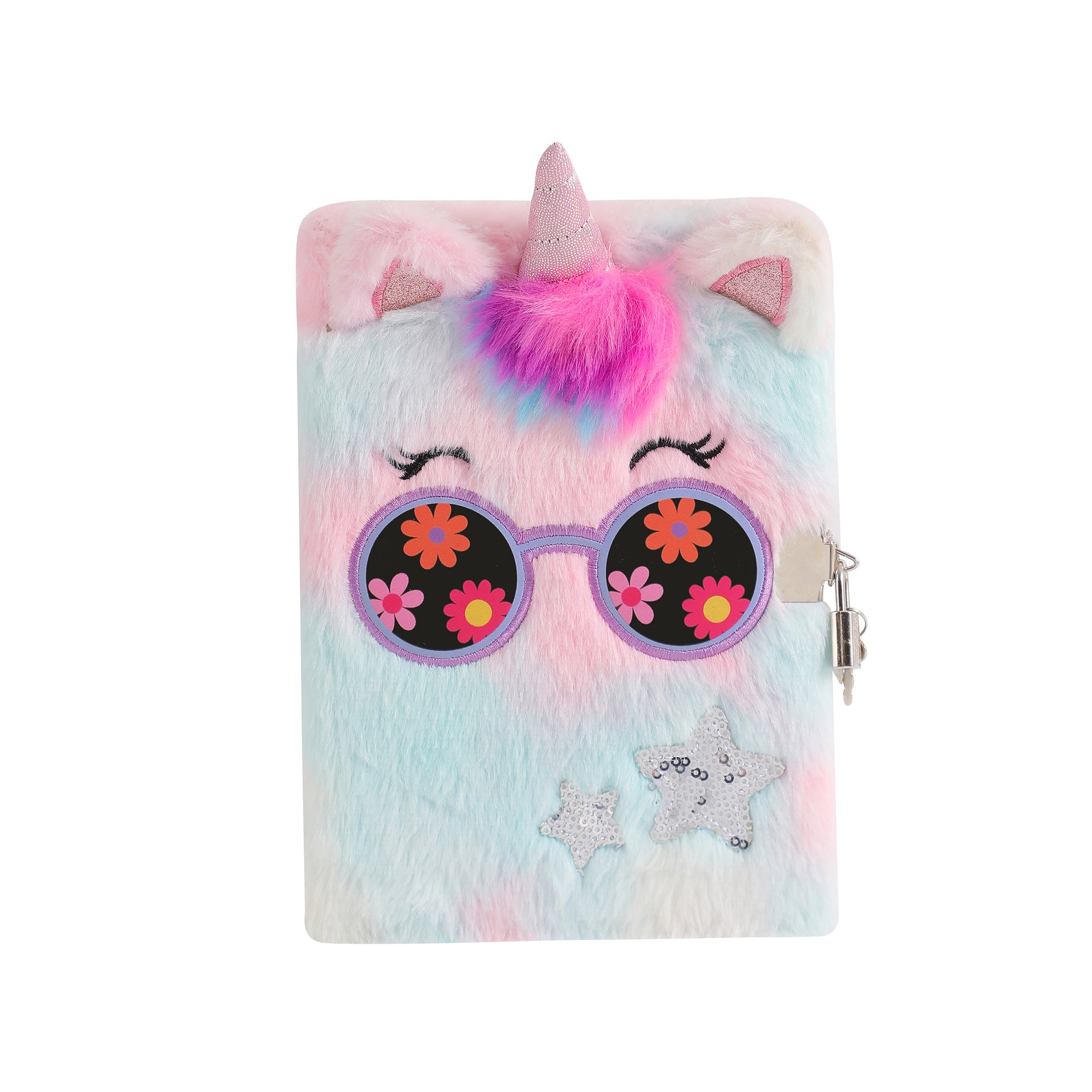 Wholesale Cartoon big-eyed unicorn plush book